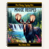 秋威厳のあるの穏やかな滝に寄せる ノートブック (正面)