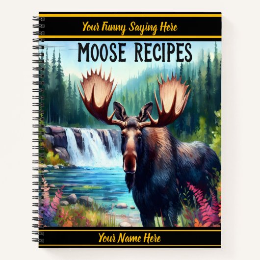 秋威厳のあるの穏やかな滝に寄せる ノートブック (正面)