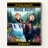 秋威厳のあるの穏やかな滝に寄せる ノートブック (裏面)