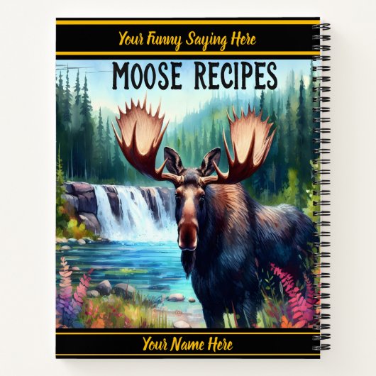 秋威厳のあるの穏やかな滝に寄せる ノートブック (裏面)