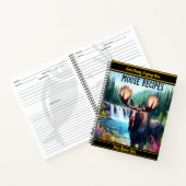 秋威厳のあるの穏やかな滝に寄せる ノートブック (内部)