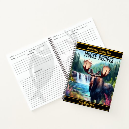 秋威厳のあるの穏やかな滝に寄せる ノートブック (内部)