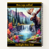 秋威厳のあるの穏やかな滝の近くを歩く ノートブック (裏面)