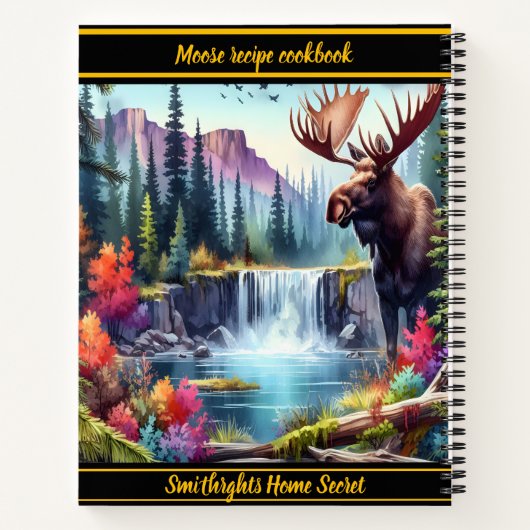 秋威厳のあるの穏やかな滝の近くを歩く ノートブック (裏面)