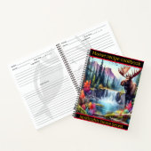 秋威厳のあるの穏やかな滝の近くを歩く ノートブック (内部)