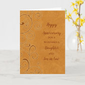 秋娘と義理結婚の息子 カード (黄色い花)