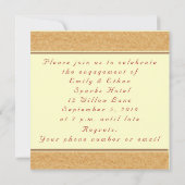 秋婚約お祝い招待状 招待状 (裏面)