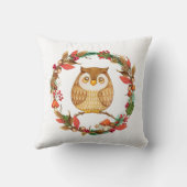 秋子供部屋デコールかわいい小さなベビーフクロウ秋 クッション (裏面)