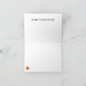 秋季のメッセージカード ノートカード (内部)