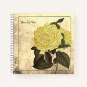 秋季イエローローズヴィンテージ ノートブック (正面)