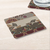 秋季タペストリーII スクエアペーパーコースター (アングル)