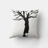 秋季ツリーリノプリント クッション (裏面)