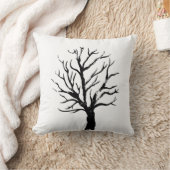 秋季ツリーリノプリント クッション (ブランケット)
