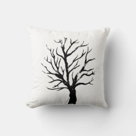 秋季ツリーリノプリント クッション