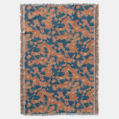 秋季フローラブランケット – コージー秋デコール スローブランケット (正面縦)