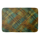 秋季動揺してタータンチェックチェックピスタチオバンド バスマット (正面)