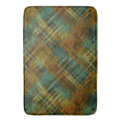 秋季動揺してタータンチェックチェックピスタチオバンド バスマット (正面縦)
