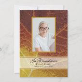 秋季命日メモリアル 招待状 (正面)