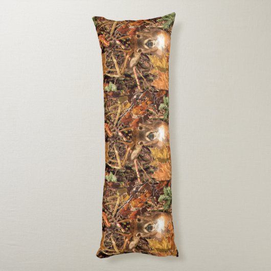 秋季場面白い尾シカで強く反対して下さい ボディピロー (裏面 (縦))