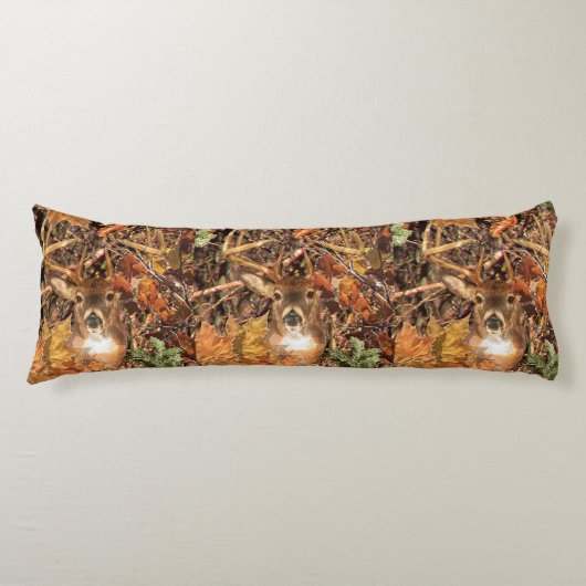 秋季場面白い尾シカで強く反対して下さい ボディピロー (正面)