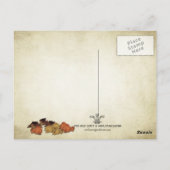 秋季折々の葉書 ポストカード (裏面)