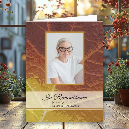 秋季折り畳み式葬儀場 プログラム