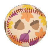 秋季模様 野球ボール (正面左)