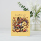 秋季節性格言パーティー ポストカード (スタンド正面)