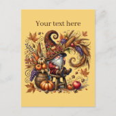 秋季節性格言パーティー ポストカード (正面)