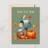 秋季節毎のメールボックス追加メッセージ ポストカード (正面/裏面)