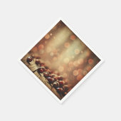 秋季素朴ウッド&アコーズ《写真》ぼけ味デクーペ スタンダードカクテルナプキン (角)