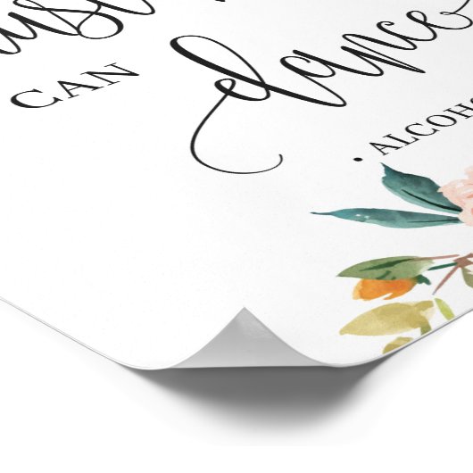 秋季素朴フローラは私に信じて踊ることができるサイン ポスター (角)