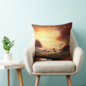 秋季絵を描風景s-68753 クッション (椅子)