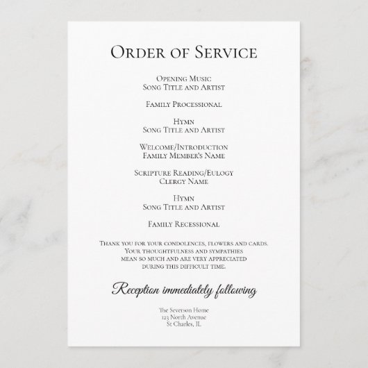 秋季葬祭慰霊碑 プログラム (裏面)