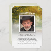 秋季記念サンキューカード 招待状 (正面/裏面)