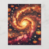 秋季銀河系かぼちゃスパイススクラップブック紙 (裏面)