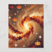 秋季銀河系かぼちゃスパイススクラップブック紙 (正面)