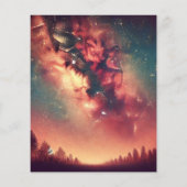 秋季銀河系天の川スクラップブック紙シート (裏面)