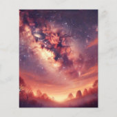 秋季銀河系天の川スクラップブック紙シート (正面)