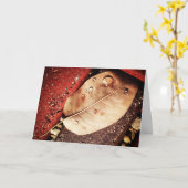 「秋学期の葉」誕生日カード カード (黄色い花)