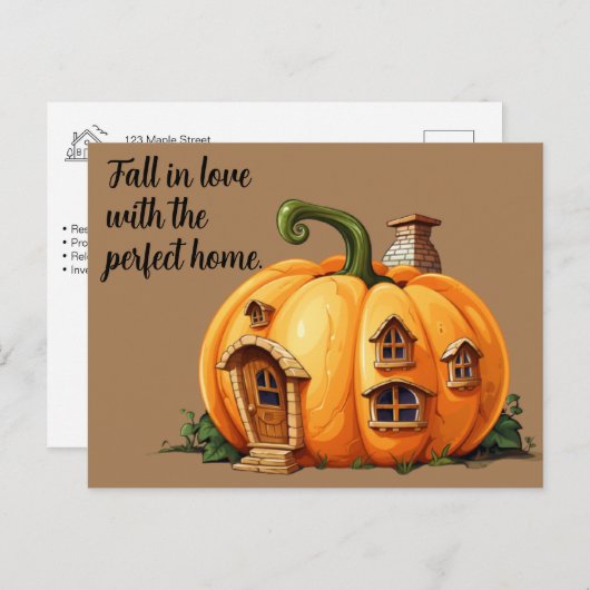 秋実在エテートマーケティング ポストカード (正面/裏面)