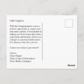 秋実在不動産不動産仲介業者ブローカーマーケティングメーラー ポストカード (裏面)