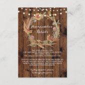 秋宿泊リースウェディングカード詳細 エンクロージャーカード (正面)