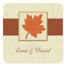 秋封筒用シール