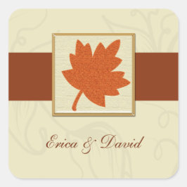 秋封筒用シール スクエアシール
