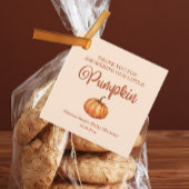 秋小さなかぼちゃの赤ちゃんシャワー フェイバータグ