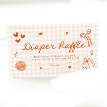 秋小さなかわいこちゃんパイ赤ちゃんシャワーおむつラッフル