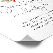 秋小さなキノコ言わないベビーポスター ポスター (角)