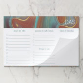 秋層 |テラコッタティール(緑がかった色)金ゴールド一覧へ ペーパーパッド (折り畳み)