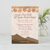 秋山の結婚式招待状 招待状 (スタンド正面)